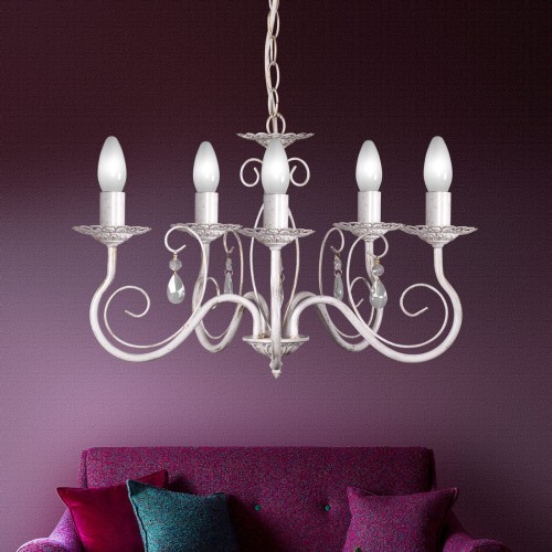 Люстра подвесная с хрусталем 5 ламп S1051-5