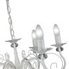 Люстра с хрусталем подвесная 6 ламп белая S1210-6